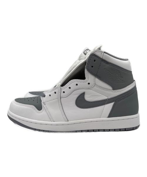 NIKE（ナイキ）NIKE (ナイキ) AIR JORDAN 1 RETRO HIGH OG ホワイト×グレー サイズ:29の古着・服飾アイテム