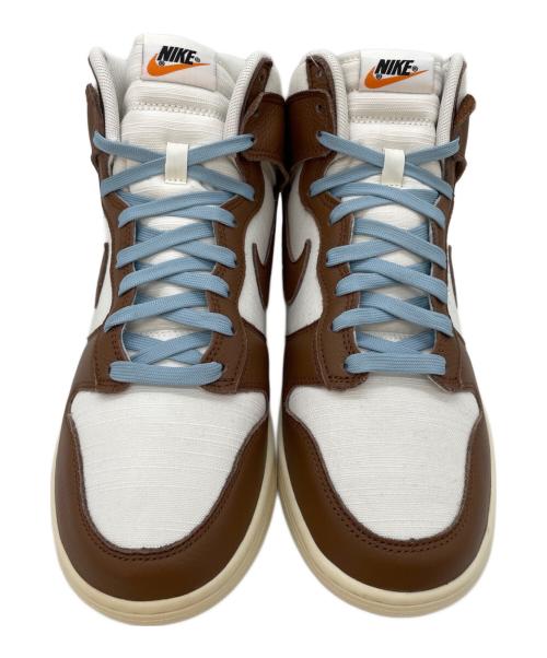 NIKE（ナイキ）NIKE (ナイキ) Dunk High Retro PRM (ダンク ハイ ハイ レトロ) ホワイト×ブラウン サイズ:11 未使用品の古着・服飾アイテム