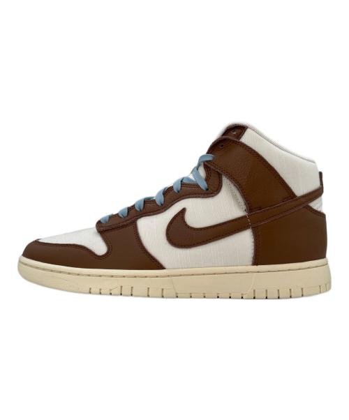 NIKE（ナイキ）NIKE (ナイキ) Dunk High Retro PRM (ダンク ハイ ハイ レトロ) ホワイト×ブラウン サイズ:11 未使用品の古着・服飾アイテム