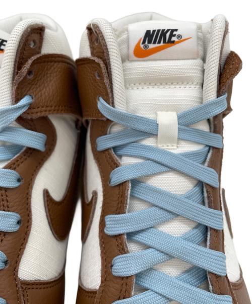 NIKE（ナイキ）NIKE (ナイキ) Dunk High Retro PRM (ダンク ハイ ハイ レトロ) ホワイト×ブラウン サイズ:11 未使用品の古着・服飾アイテム