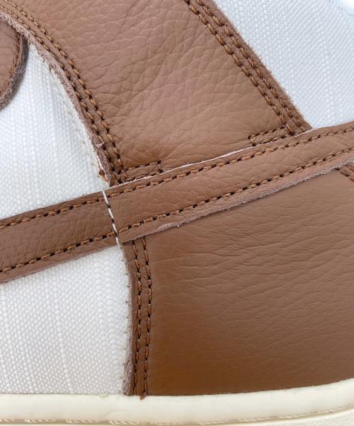 NIKE（ナイキ）NIKE (ナイキ) Dunk High Retro PRM (ダンク ハイ ハイ レトロ) ホワイト×ブラウン サイズ:11 未使用品の古着・服飾アイテム