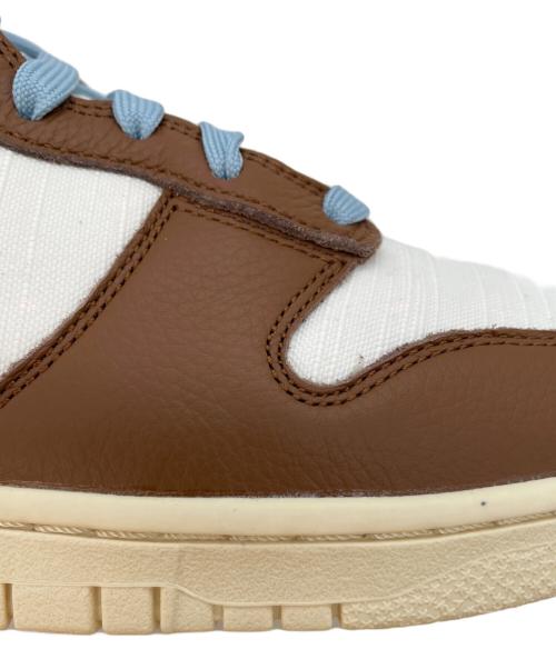 NIKE（ナイキ）NIKE (ナイキ) Dunk High Retro PRM (ダンク ハイ ハイ レトロ) ホワイト×ブラウン サイズ:11 未使用品の古着・服飾アイテム