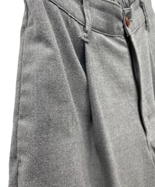 HARVESTY（ハーベスティー）HARVESTY (ハーベスティー) ワイドエッグロングパンツ グレー サイズ:1の古着・服飾アイテム