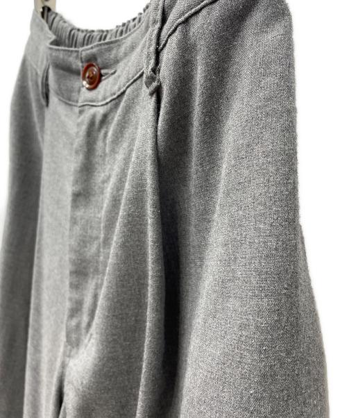 HARVESTY（ハーベスティー）HARVESTY (ハーベスティー) ワイドエッグロングパンツ グレー サイズ:1の古着・服飾アイテム