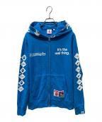 A BATHING APE×Coca Colaアベイシングエイプ×コカコーラ）の古着「ジップパーカー」｜ブルー