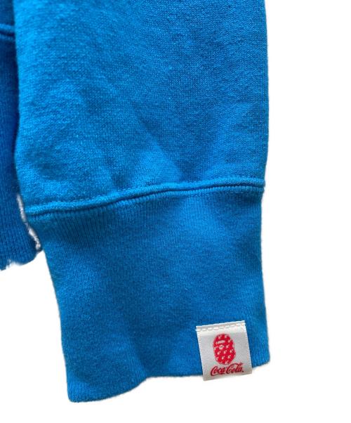 A BATHING APE（アベイシングエイプ）A BATHING APE (アベイシングエイプ) Coca Cola (コカコーラ) ジップパーカー ブルー サイズ:Lの古着・服飾アイテム