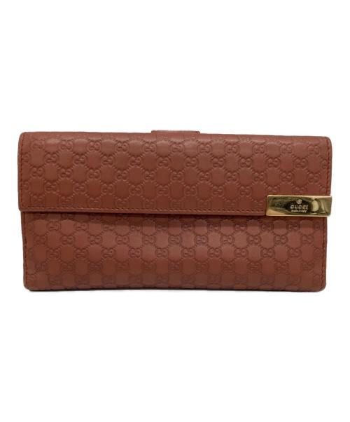 GUCCI（グッチ）GUCCI (グッチ) GG 長財布 ピンクの古着・服飾アイテム