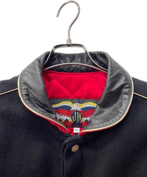 JH Design（ジェイエイチデザイン）JH Design (ジェイエイチデザイン) CHICAGO BULLS 97年 Champions Leather Jacket ブラック×レッド サイズ:Mの古着・服飾アイテム