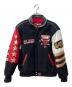 JH Design（ジェイエイチデザイン）の古着「CHICAGO BULLS 97年 Champions Leather Jacket」｜ブラック×レッド