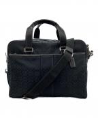 COACHコーチ）の古着「2WAYバッグ　シグネチャー」｜ブラック