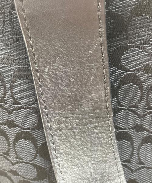 COACH（コーチ）COACH (コーチ) 2WAYバッグ　シグネチャー ブラックの古着・服飾アイテム