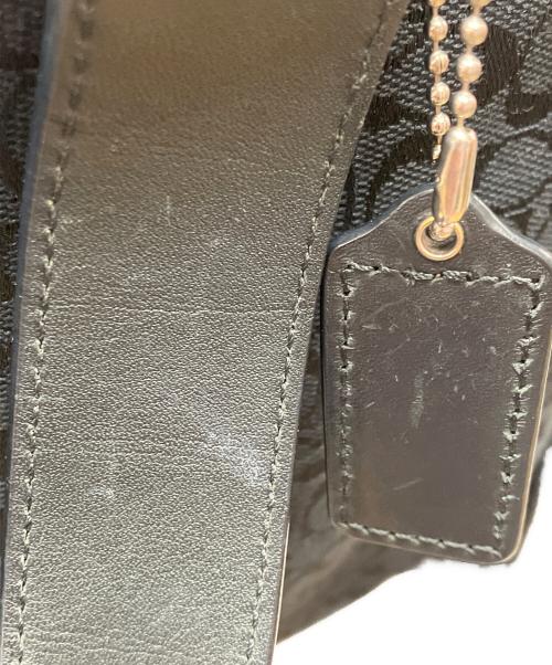 COACH（コーチ）COACH (コーチ) 2WAYバッグ　シグネチャー ブラックの古着・服飾アイテム
