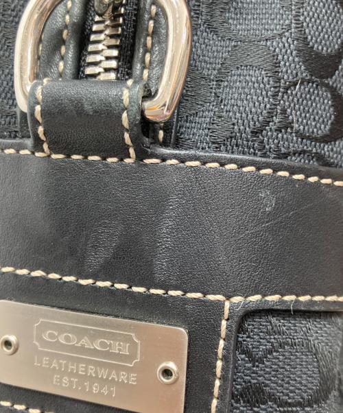 COACH（コーチ）COACH (コーチ) 2WAYバッグ　シグネチャー ブラックの古着・服飾アイテム