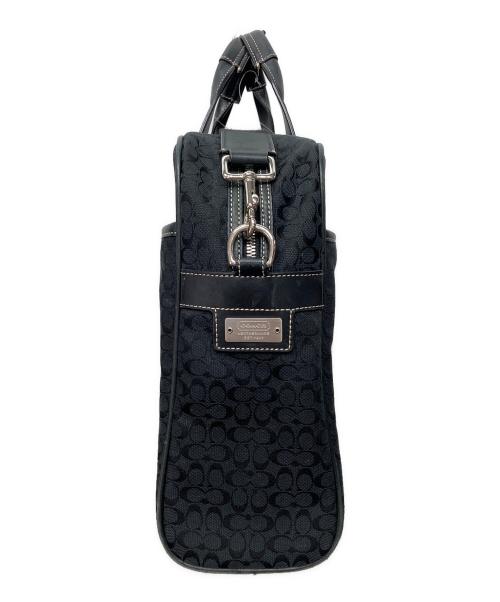 COACH（コーチ）COACH (コーチ) 2WAYバッグ　シグネチャー ブラックの古着・服飾アイテム