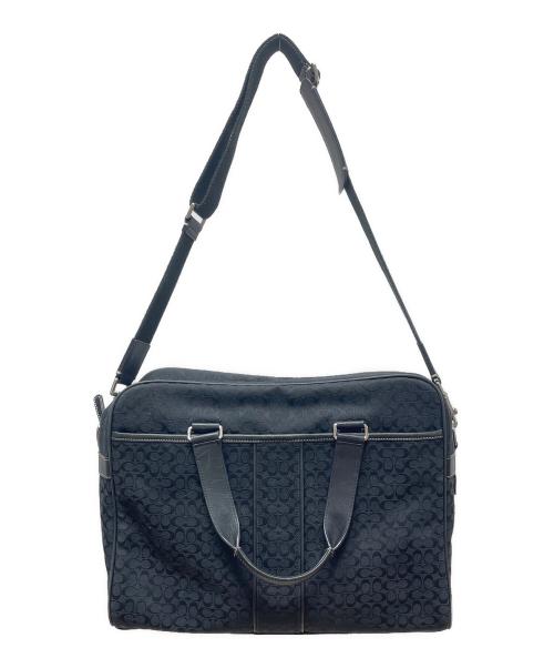 COACH（コーチ）COACH (コーチ) 2WAYバッグ　シグネチャー ブラックの古着・服飾アイテム