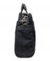 中古・古着 COACH (コーチ) 2WAYバッグ　シグネチャー ブラック：10000円
