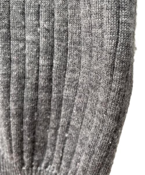 DRAWER（ドゥロワー）DRAWER (ドゥロワー) 18G カシミヤシルクリブクルーネックニット ライトグレー サイズ:1の古着・服飾アイテム