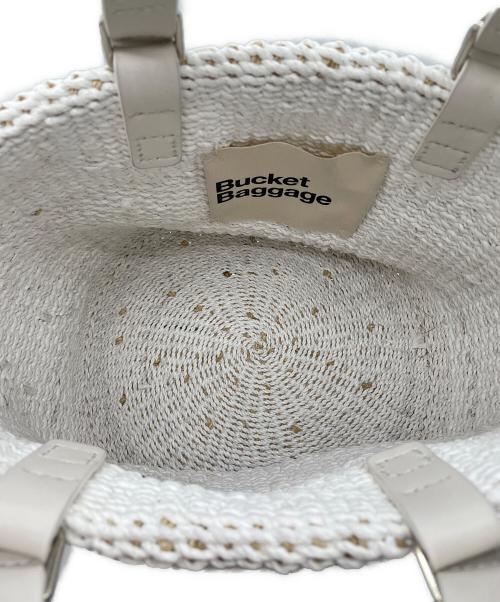 Bucket Baggage（バケットバゲージ）Bucket Baggage (バケットバゲージ) トートバッグ ホワイトの古着・服飾アイテム
