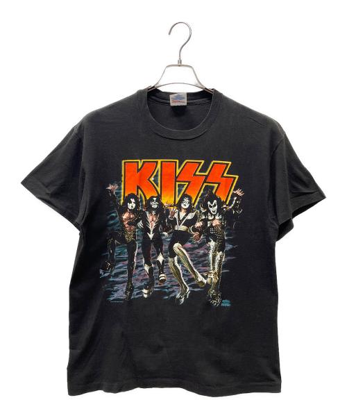 Hanes（ヘインズ）Hanes (ヘインズ) KISS USA製 90s 半袖カットソー ブラック サイズ:Lの古着・服飾アイテム