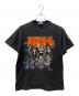 Hanes（ヘインズ）の古着「KISS USA製 90s 半袖カットソー」｜ブラック