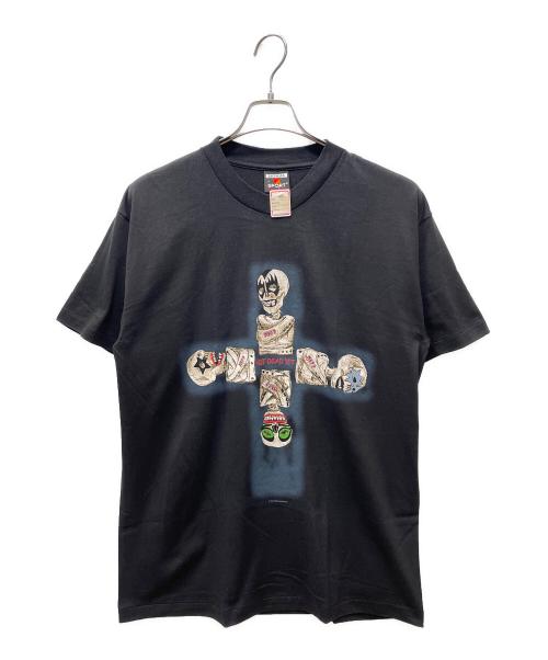 SIGNAL SPORT（シグナル スポーツ）SIGNAl SPORT (シグナル スポーツ) 半袖カットソー 94年 USA製 KISS ブラック サイズ:Lの古着・服飾アイテム