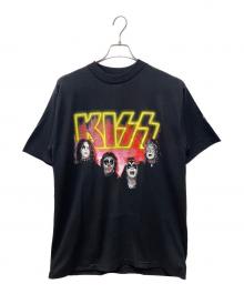 ALL SPORT（オールスポーツ）の古着「半袖カットソー USA製 KISS」｜ブラック