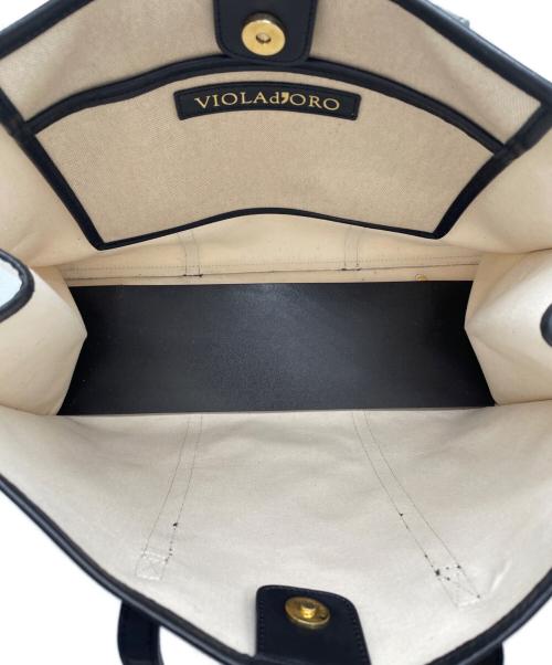 VIORAd'ORO（ヴィオラドーロ）VIORAd'ORO (ヴィオラドーロ) トートバッグ ベージュの古着・服飾アイテム
