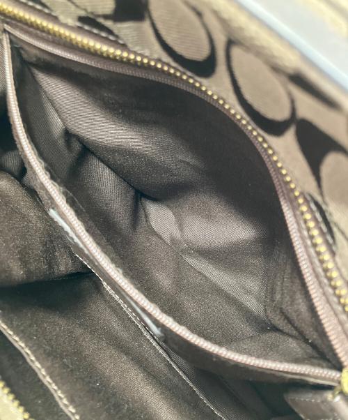 COACH（コーチ）COACH (コーチ) ハンドバッグ　シグネチャー ブラウンの古着・服飾アイテム