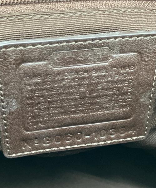COACH（コーチ）COACH (コーチ) ハンドバッグ　シグネチャー ブラウンの古着・服飾アイテム