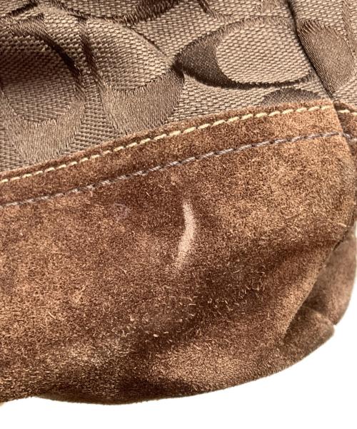 COACH（コーチ）COACH (コーチ) ハンドバッグ　シグネチャー ブラウンの古着・服飾アイテム