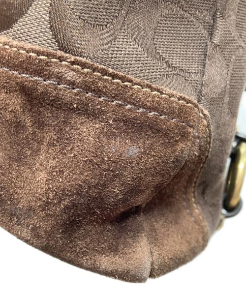 COACH（コーチ）COACH (コーチ) ハンドバッグ　シグネチャー ブラウンの古着・服飾アイテム