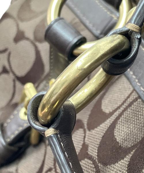 COACH（コーチ）COACH (コーチ) ハンドバッグ　シグネチャー ブラウンの古着・服飾アイテム