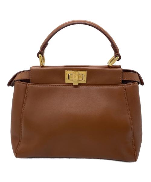FENDI（フェンディ）FENDI (フェンディ) ピーカブー ミニ ブラウンの古着・服飾アイテム