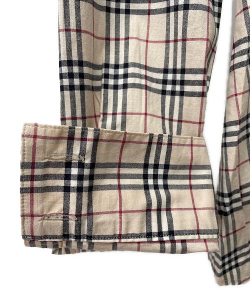 BURBERRY BLUE LABEL（バーバリー ブルー レーベル）BURBERRY BLUE LABEL (バーバリー ブルー レーベル) ノバチェック 長袖シャツ ベージュ サイズ:38の古着・服飾アイテム