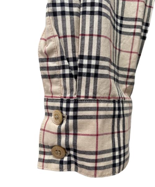 BURBERRY BLUE LABEL（バーバリー ブルー レーベル）BURBERRY BLUE LABEL (バーバリー ブルー レーベル) ノバチェック 長袖シャツ ベージュ サイズ:38の古着・服飾アイテム