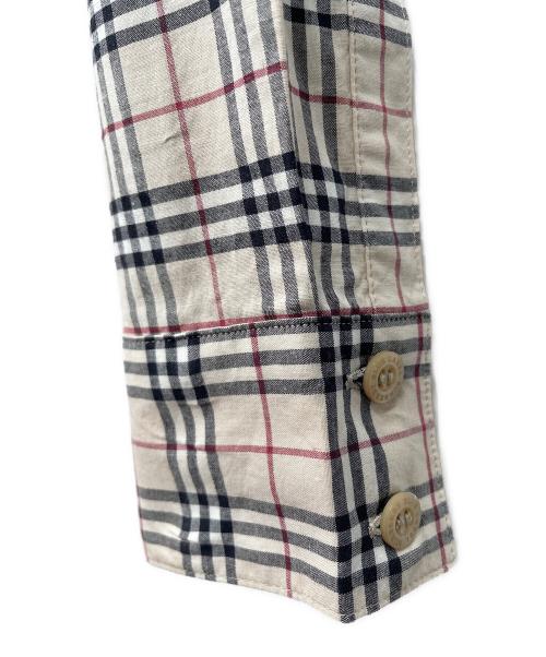 BURBERRY BLUE LABEL（バーバリー ブルー レーベル）BURBERRY BLUE LABEL (バーバリー ブルー レーベル) ノバチェック 長袖シャツ ベージュ サイズ:38の古着・服飾アイテム