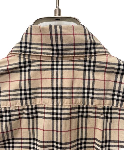 BURBERRY BLUE LABEL（バーバリー ブルー レーベル）BURBERRY BLUE LABEL (バーバリー ブルー レーベル) ノバチェック 長袖シャツ ベージュ サイズ:38の古着・服飾アイテム