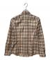 BURBERRY BLUE LABEL (バーバリー ブルー レーベル) ノバチェック 長袖シャツ ベージュ サイズ:38：6000円
