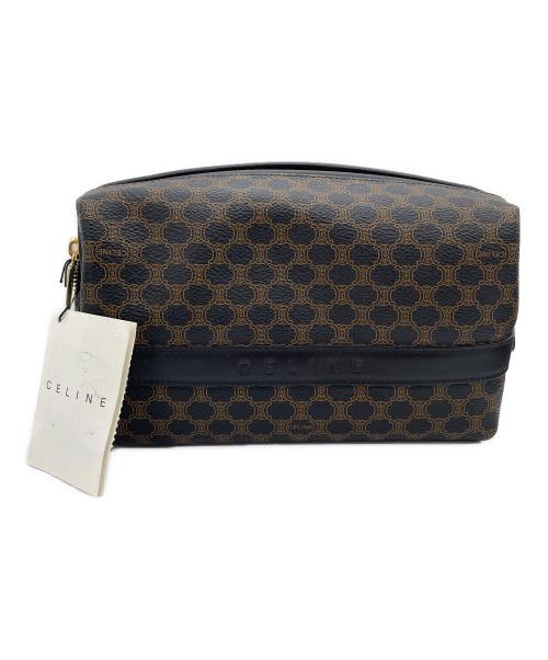 CELINE（セリーヌ）CELINE (セリーヌ) ポーチ ブラック×ブラウンの古着・服飾アイテム