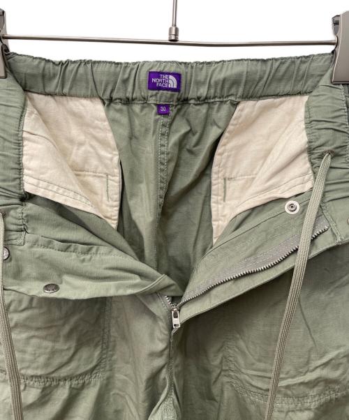 THE NORTHFACE PURPLELABEL（ザ・ノースフェイス パープルレーベル）THE NORTHFACE PURPLELABEL (ザ・ノースフェイス パープルレーベル) Ripstop Wide Cropped Field Pants グリーン サイズ:30の古着・服飾アイテム