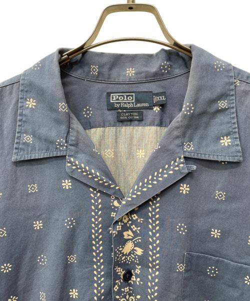POLO RALPH LAUREN（ポロ・ラルフローレン）POLO RALPH LAUREN (ポロ・ラルフローレン) CLAYTON 半袖シャツ ブルー サイズ:XXLの古着・服飾アイテム
