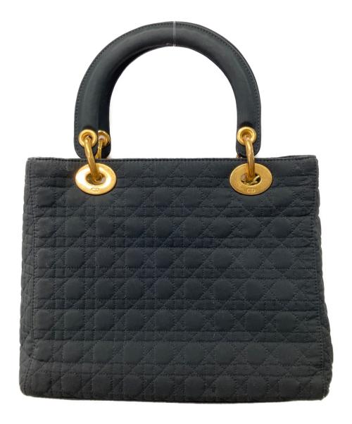 Christian Dior（クリスチャン ディオール）Christian Dior (クリスチャン ディオール) カナージュ ハンドバッグ ブラックの古着・服飾アイテム