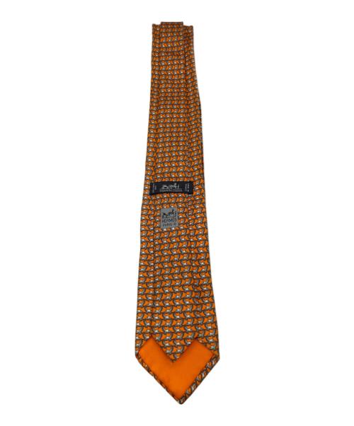 HERMES（エルメス）HERMES (エルメス) ネクタイ オレンジ サイズ:不明の古着・服飾アイテム