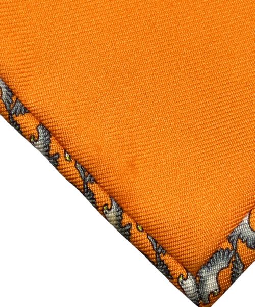 HERMES（エルメス）HERMES (エルメス) ネクタイ オレンジ サイズ:不明の古着・服飾アイテム
