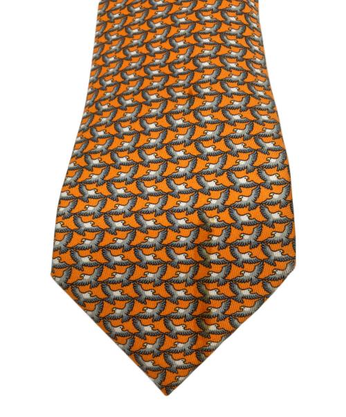 HERMES（エルメス）HERMES (エルメス) ネクタイ オレンジ サイズ:不明の古着・服飾アイテム