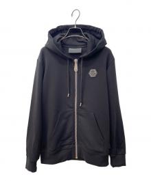 PHILIPP PLEIN HOMME（フィリップレインオム）の古着「パーカー」｜ブラック