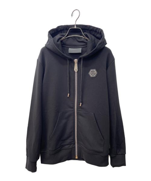 PHILIPP PLEIN HOMME（フィリップレインオム）PHILIPP PLEIN HOMME (フィリップレインオム) パーカー ブラック サイズ:Lの古着・服飾アイテム