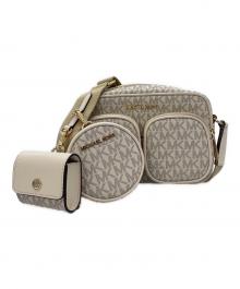MICHAEL KORS（マイケルコース）の古着「クロスボディ ウィズ アタッチ ミディアム」｜ベージュ