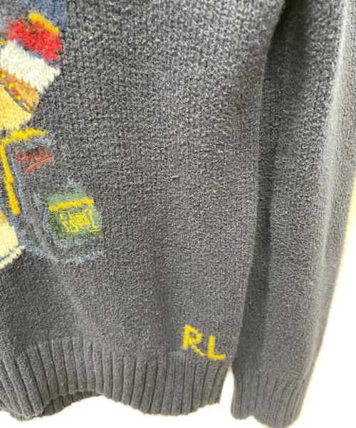 POLO RALPH LAUREN（ポロ・ラルフローレン）POLO RALPH LAUREN (ポロ・ラルフローレン) 厚手ニット ネイビー サイズ:Mの古着・服飾アイテム