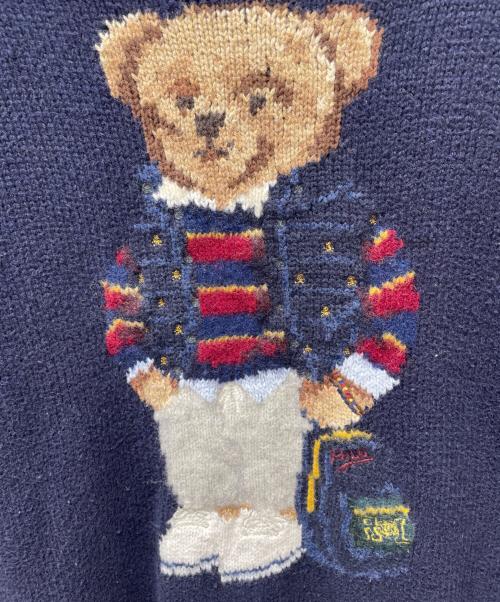 POLO RALPH LAUREN（ポロ・ラルフローレン）POLO RALPH LAUREN (ポロ・ラルフローレン) 厚手ニット ネイビー サイズ:Mの古着・服飾アイテム